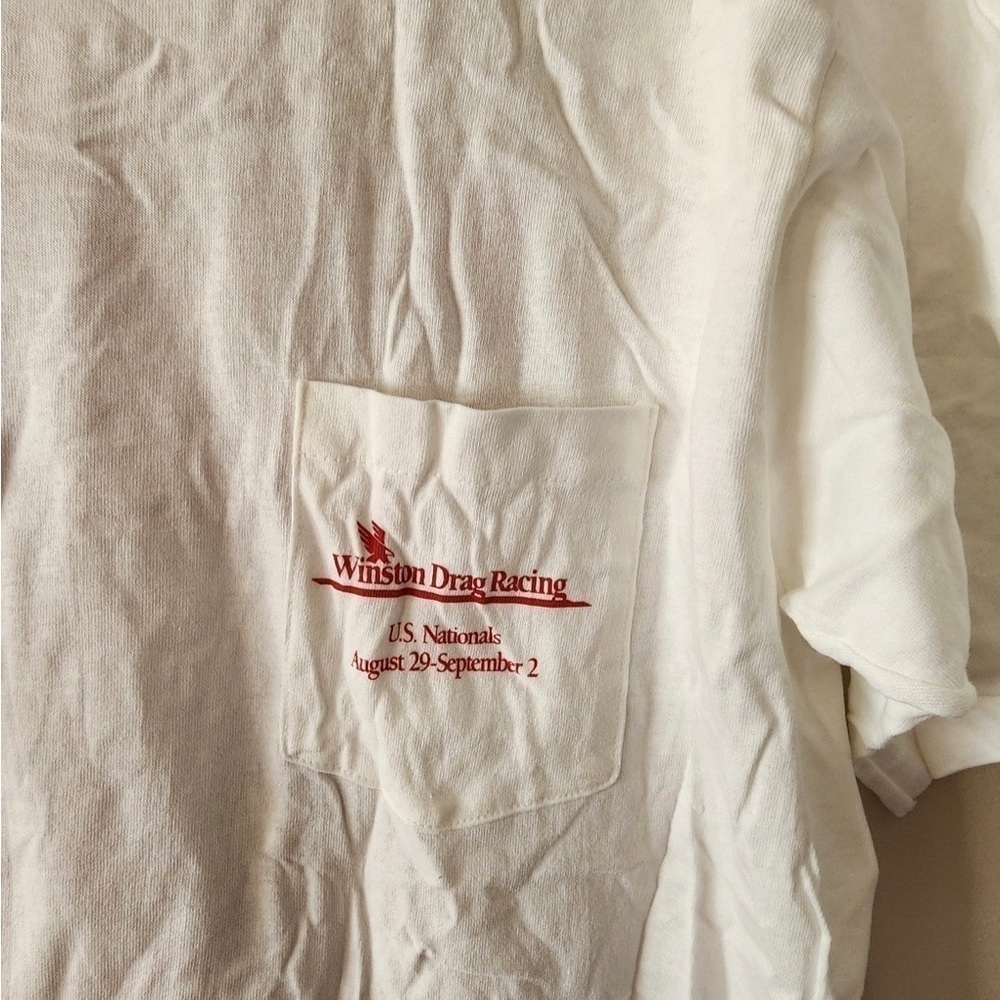 Vintage 90’s 1991 US Nationals Winston Drag Racing Double Sided Shirt Mens XL - Picture 3 of 7